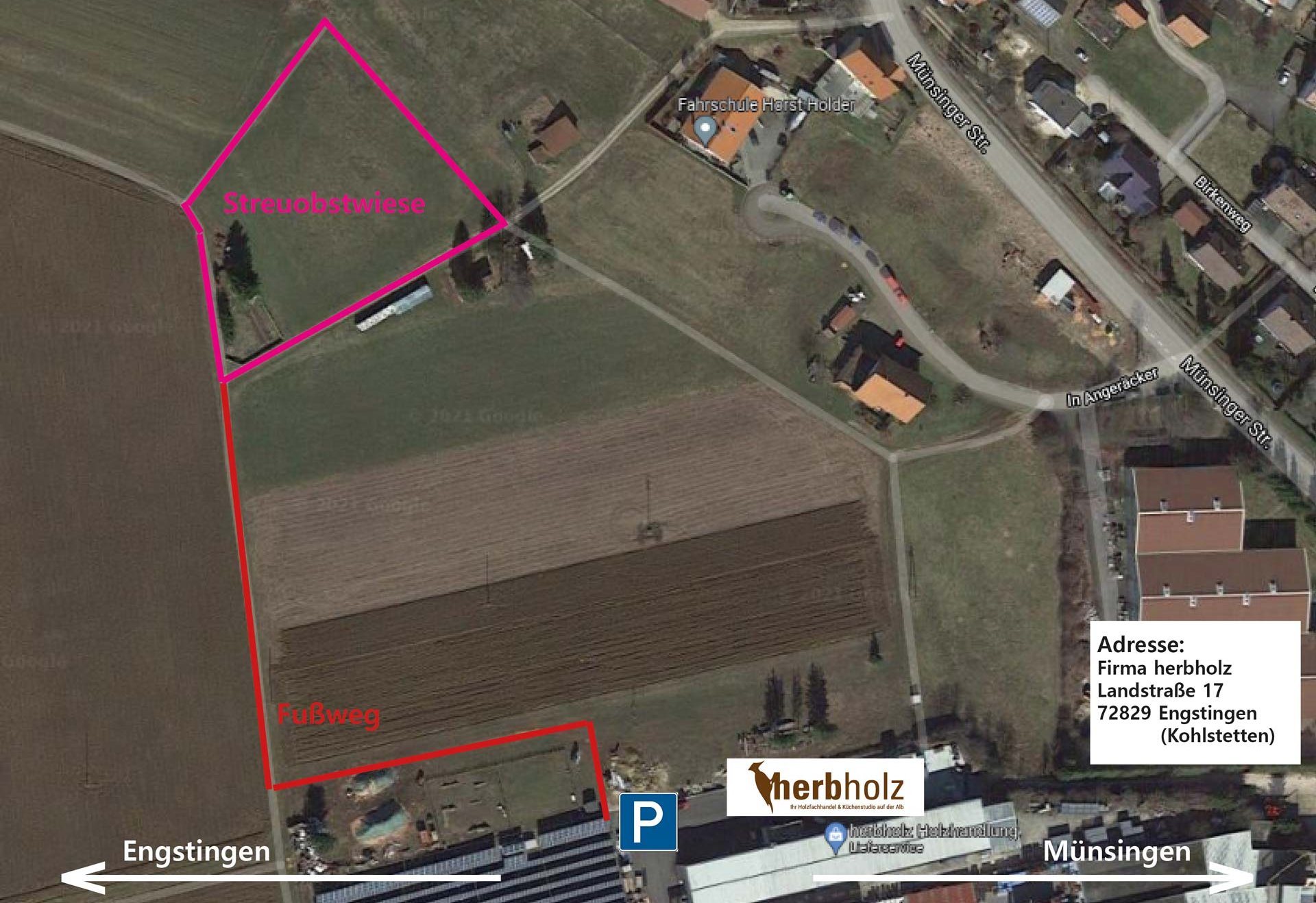 herbholz Anfahrt zur Streuobstwiese herbholz Anfahrt zur Streuobstwiese
